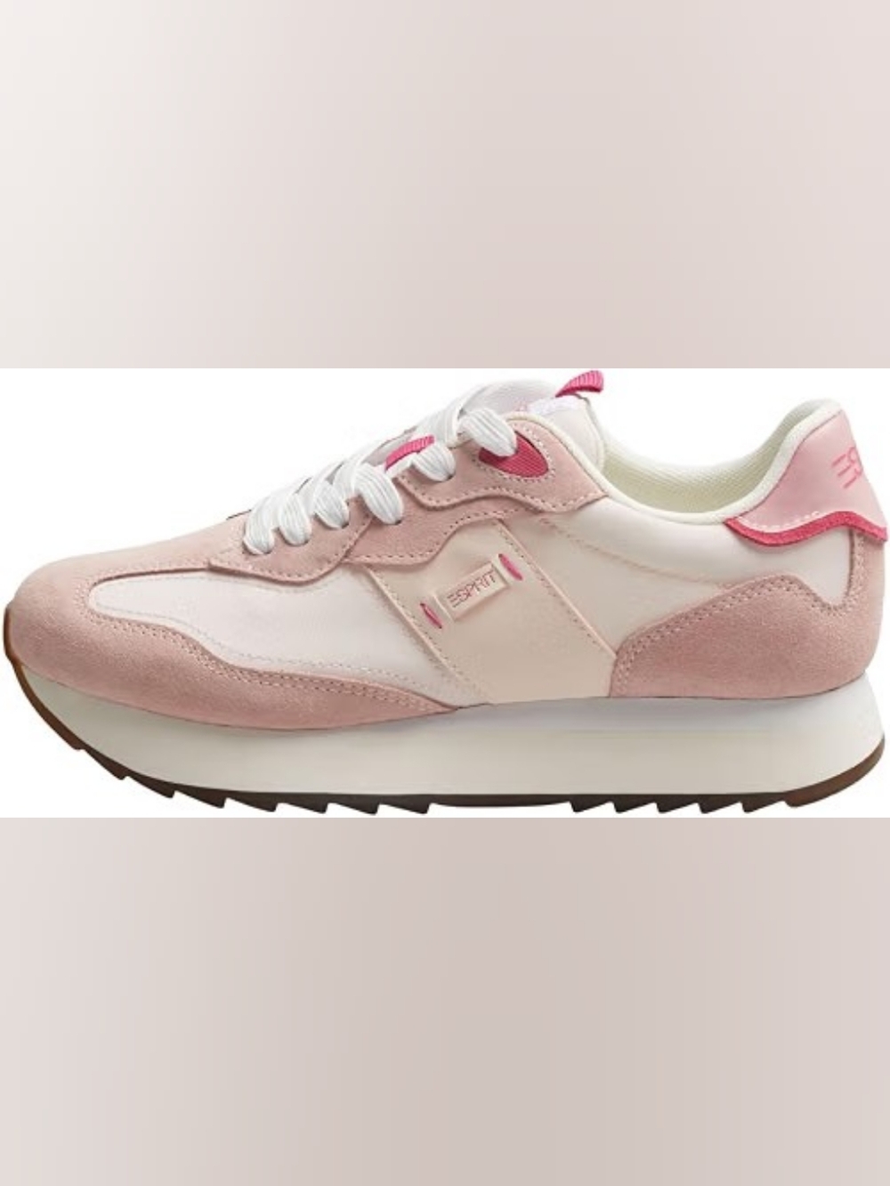 Esprit Pink & White Sneakers